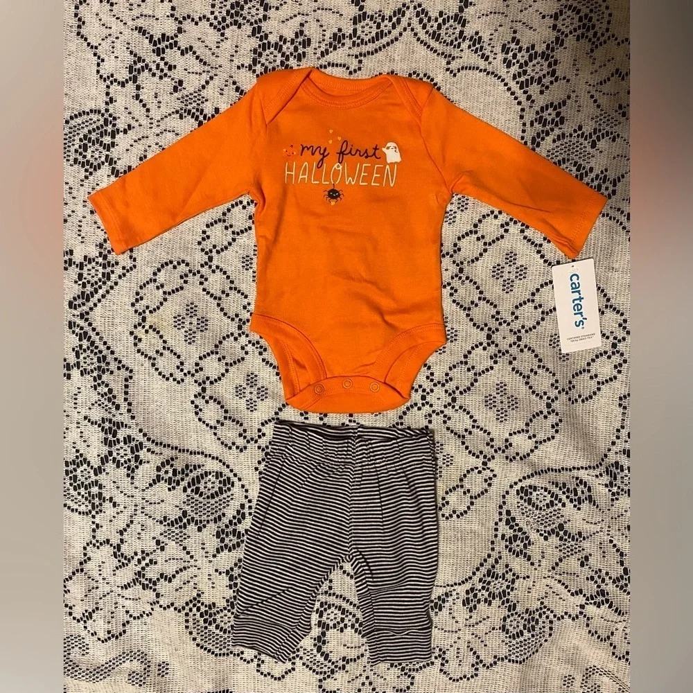 CARTERS - NEW - BABY 2 PIECE OUTFIT - (0) NEWBORN